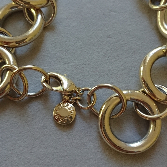 J. Crew stunning Chunky Gold Tone Chain Link Statement Necklace - Picture 6 of 8